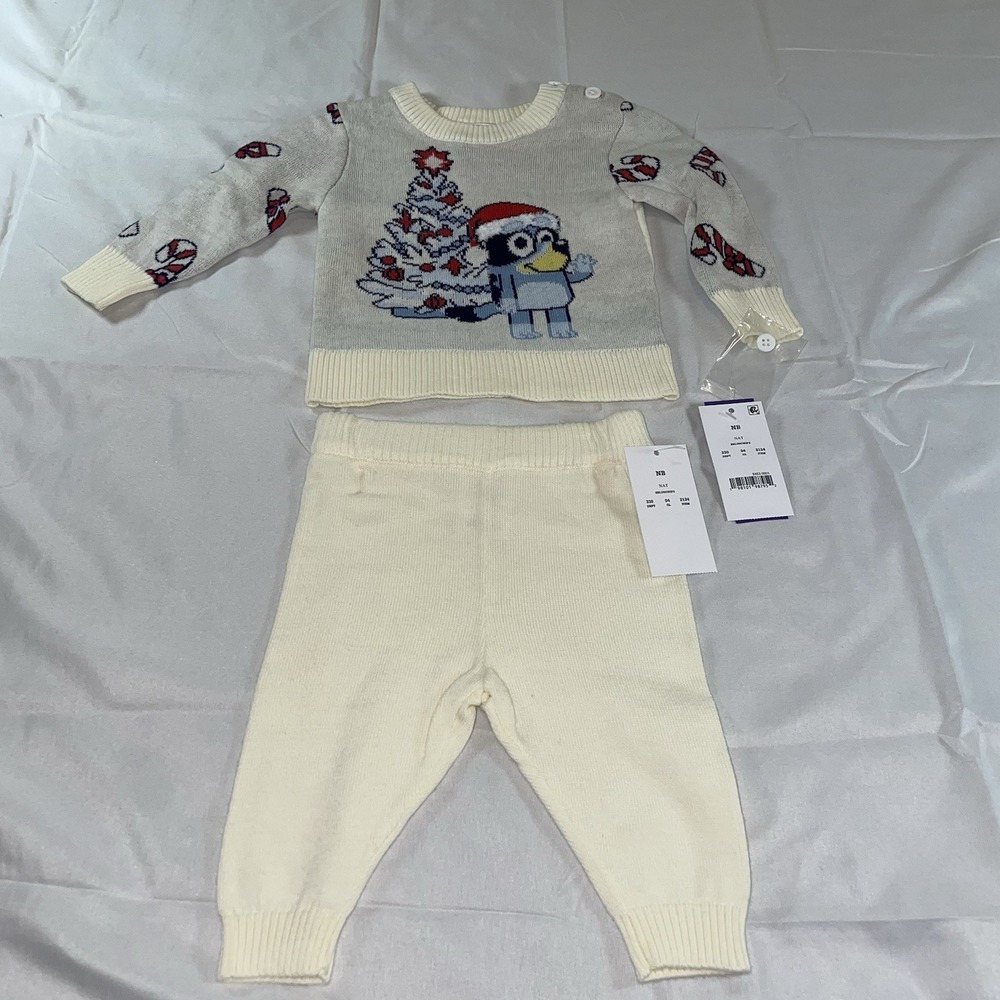Bluey NB Christmas Outfit W-405